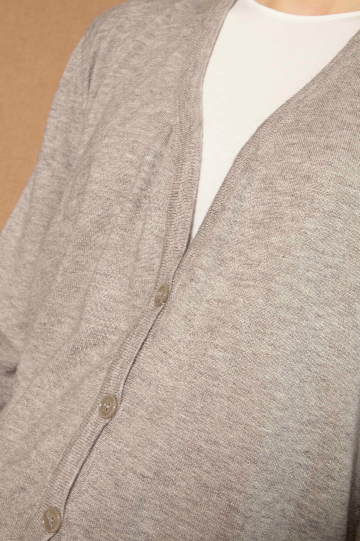 Elle Grey Satin Cardigan