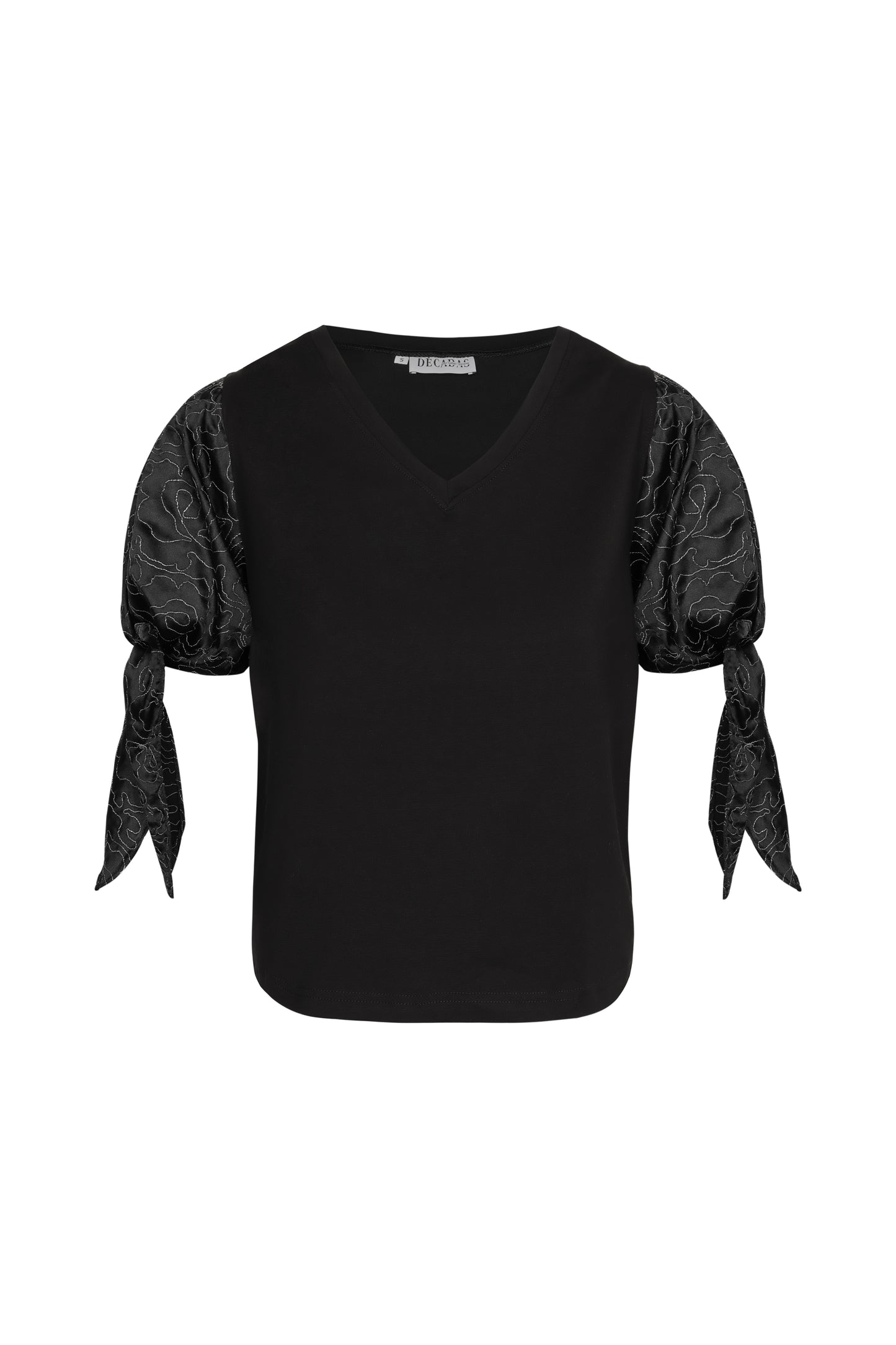 Black Satin T shirt