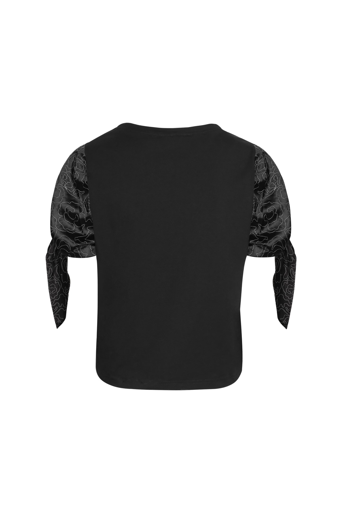 Black Satin T shirt