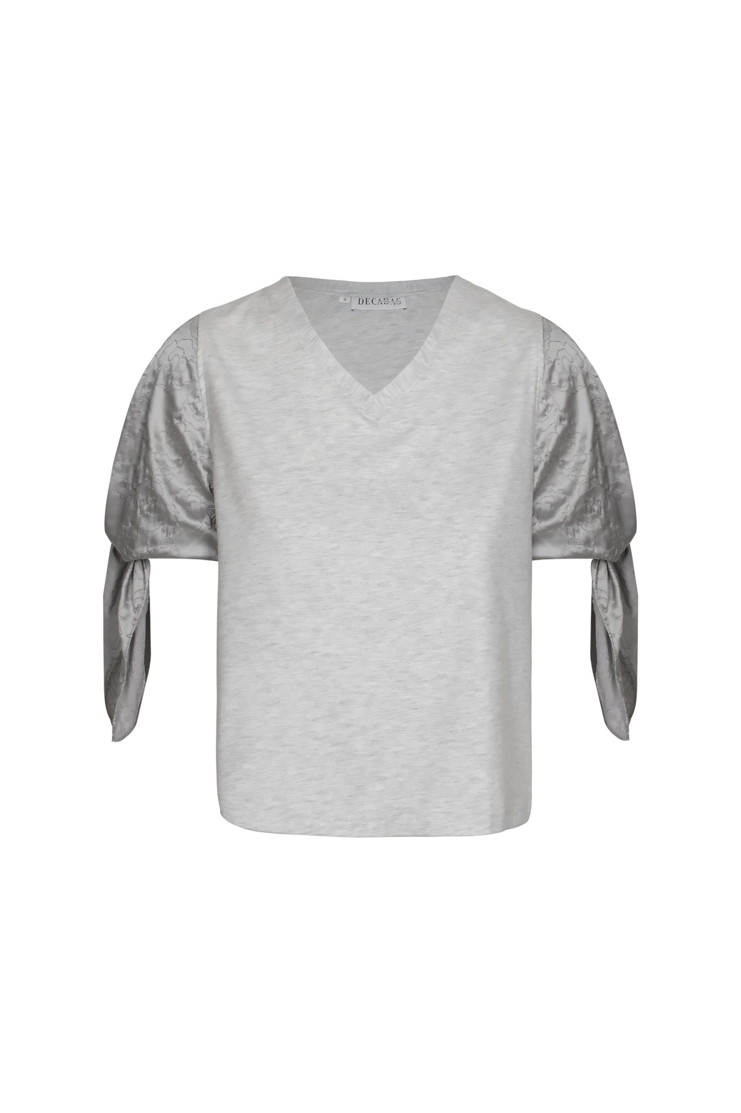 Satin grey T shirt