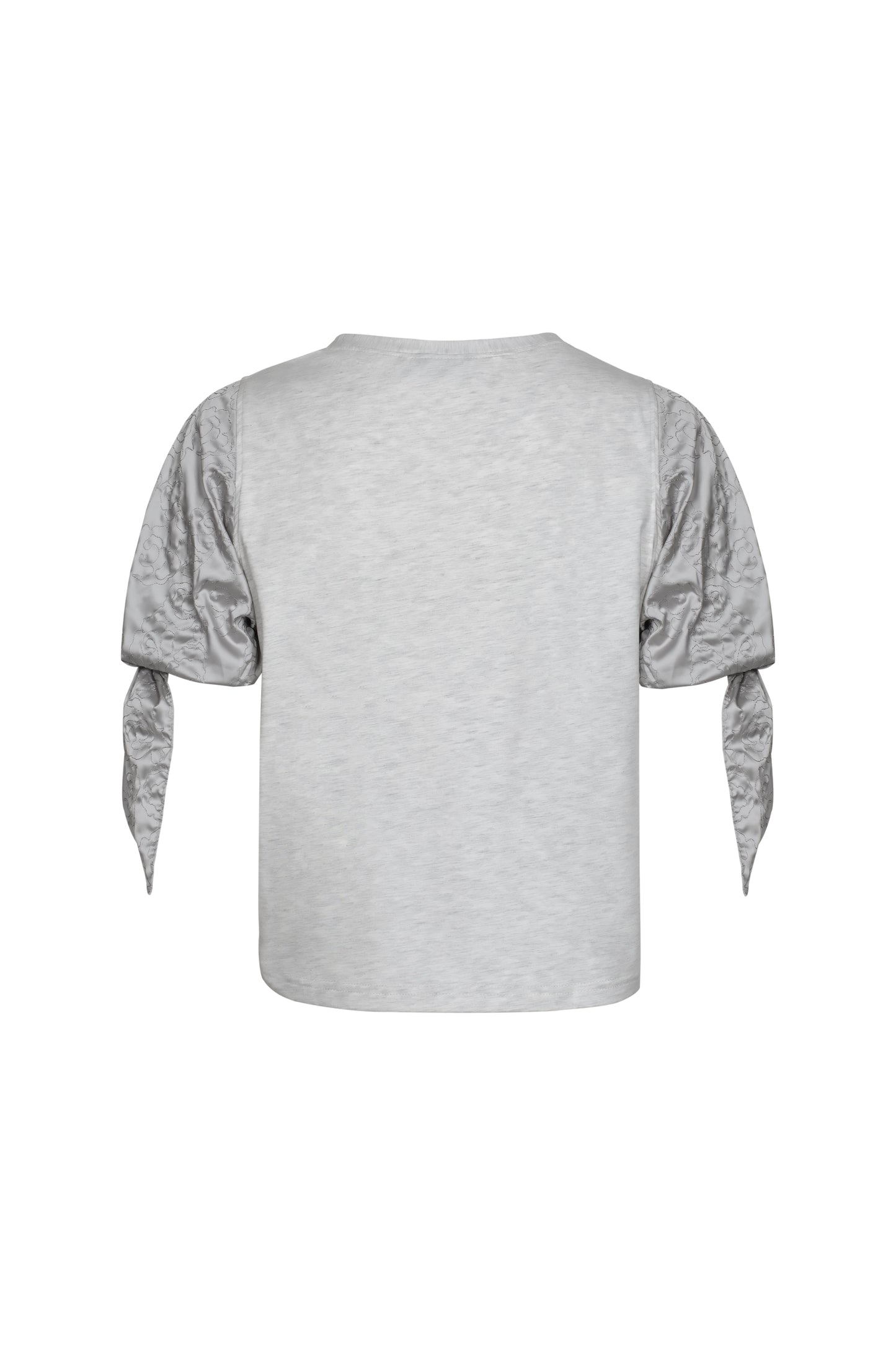 Satin grey T shirt